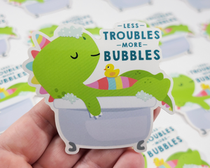 Dino Bubbles Sticker