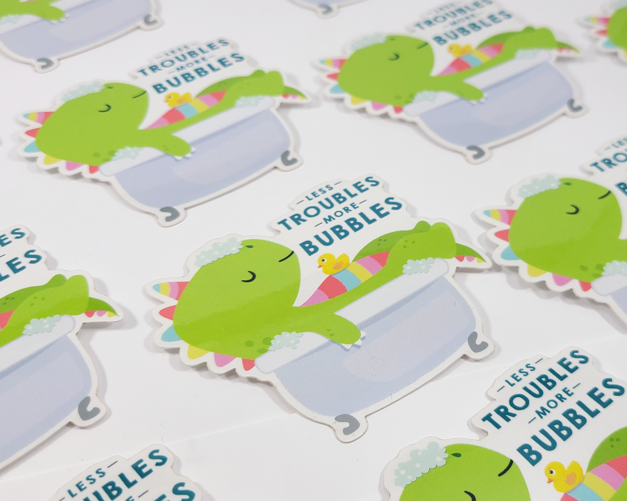 Dino Bubbles Sticker