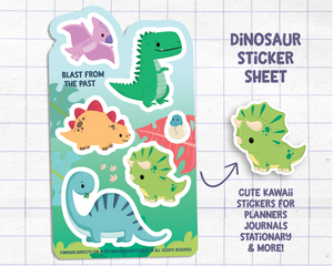 Dinosaur Sticker Sheet