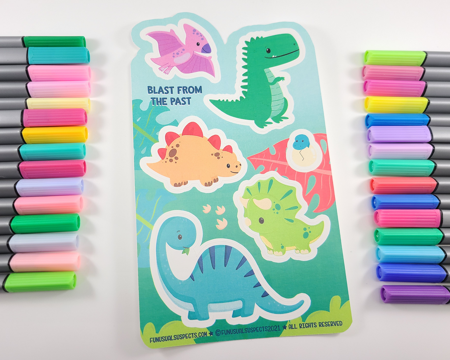 Dinosaur Sticker Sheet