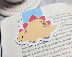 Dino Stegosaurus Magnetic Bookmark