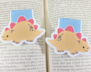Dino Stegosaurus Magnetic Bookmark