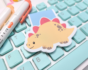 Dino Stegosaurus Magnetic Bookmark