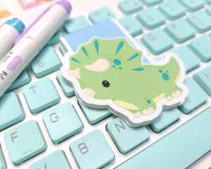 Dino Triceratops Magnetic Bookmark