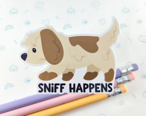 Dog Sniff Happens Sticker