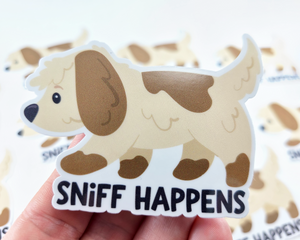 Dog Sniff Happens Sticker