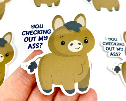 Donkey Pun Sticker