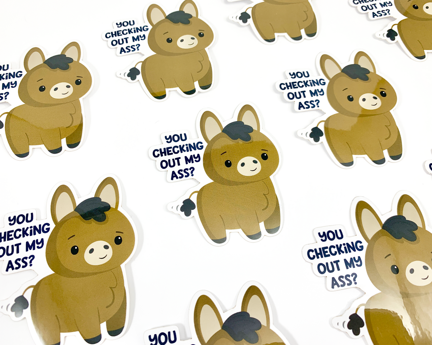 Donkey Pun Sticker