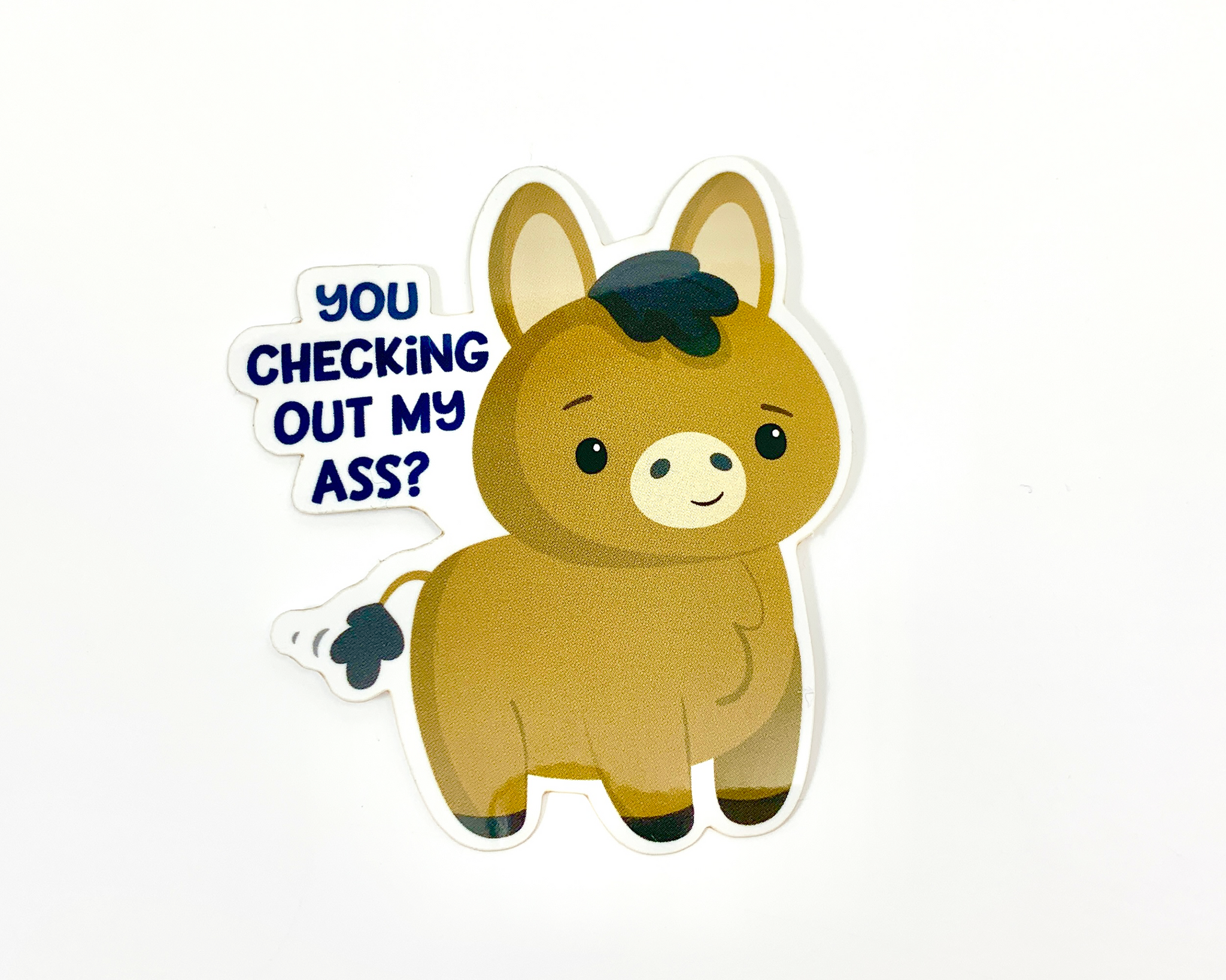 Donkey Pun Sticker