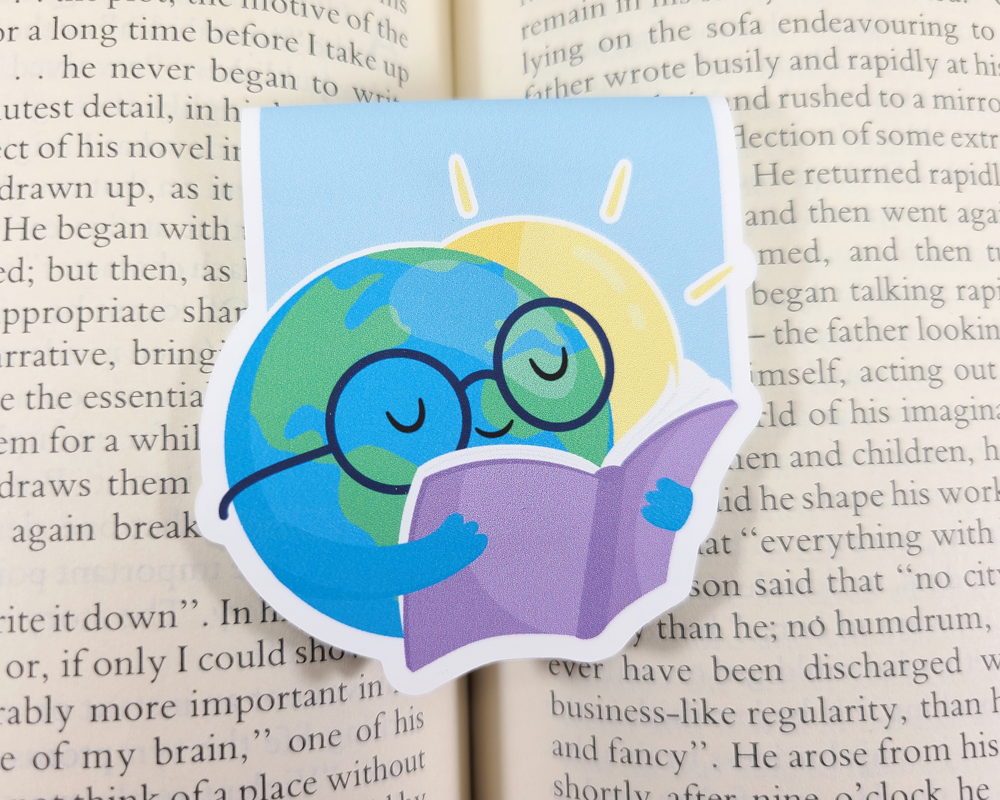 Earth Reading Magnetic Bookmark