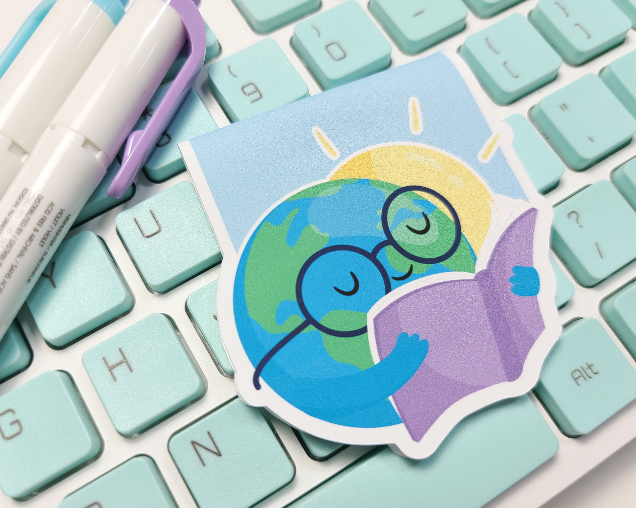 Earth Reading Magnetic Bookmark