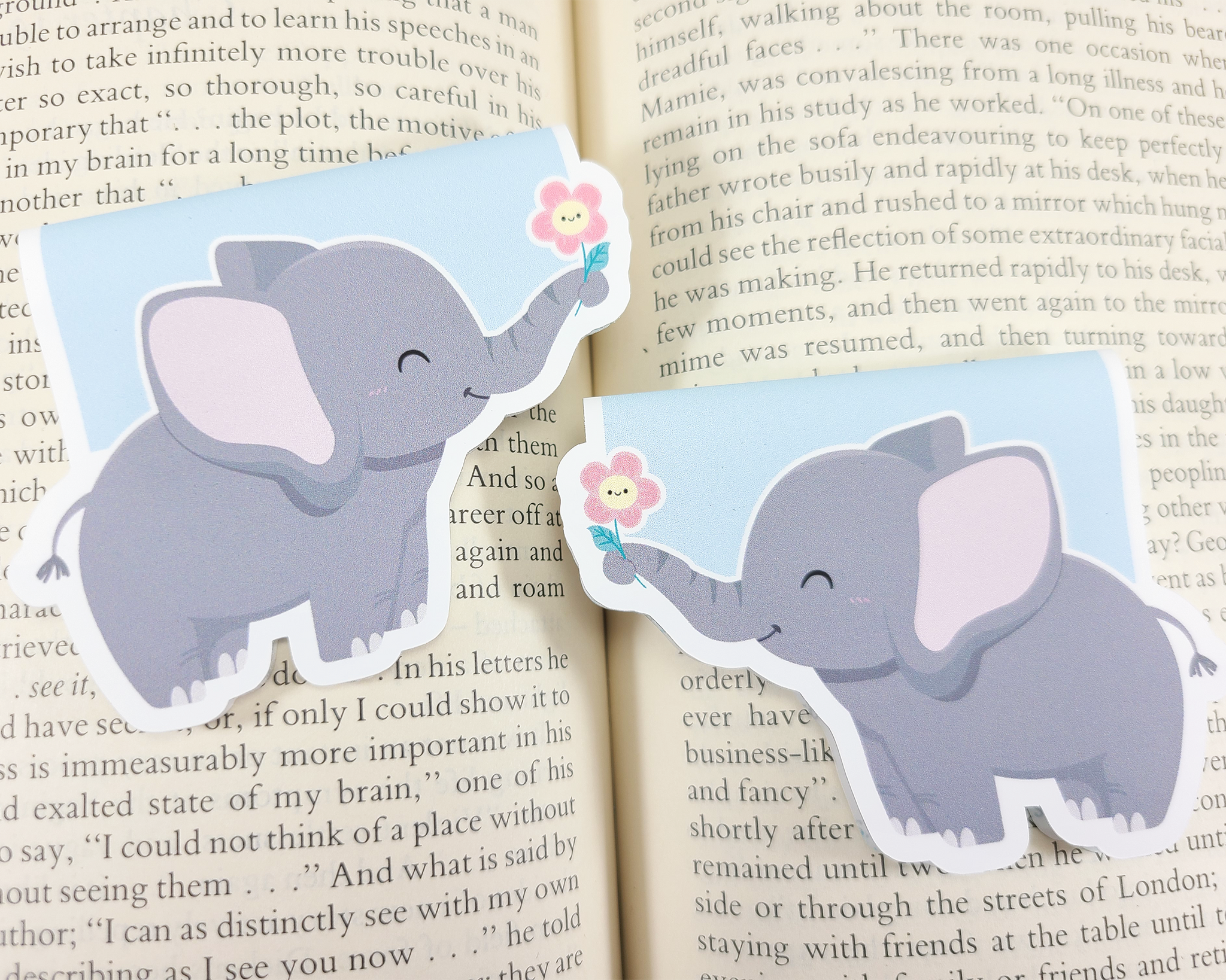Elephant Magnetic Bookmark
