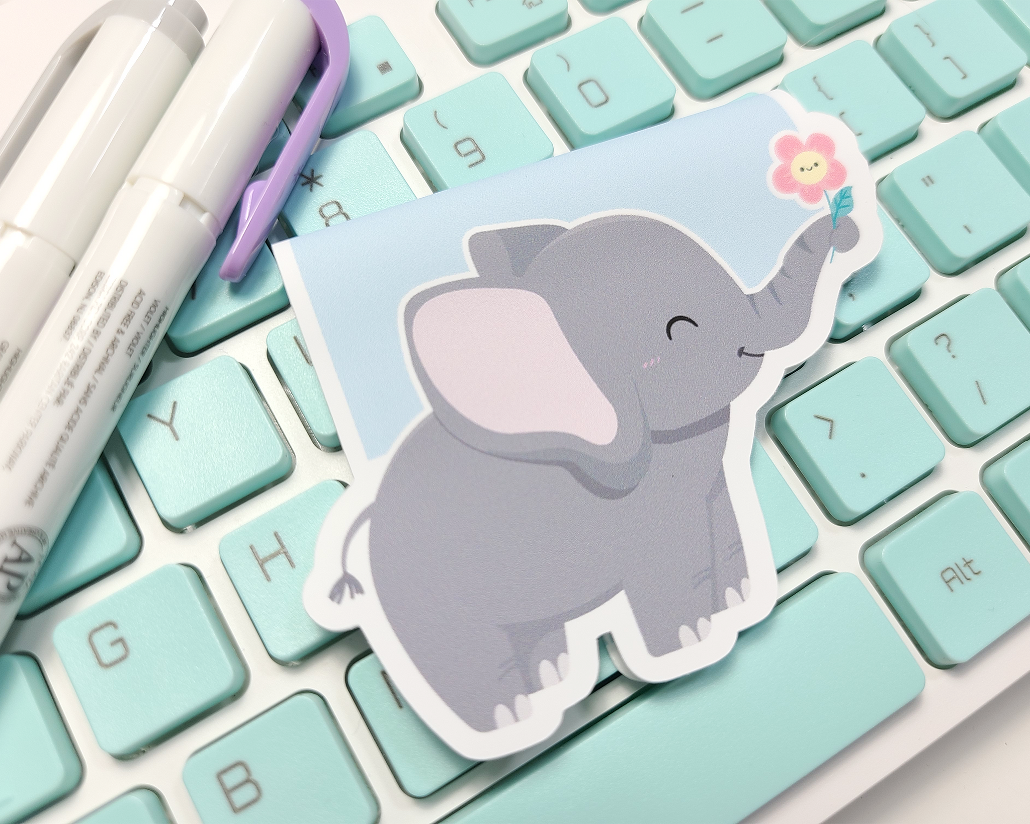 Elephant Magnetic Bookmark