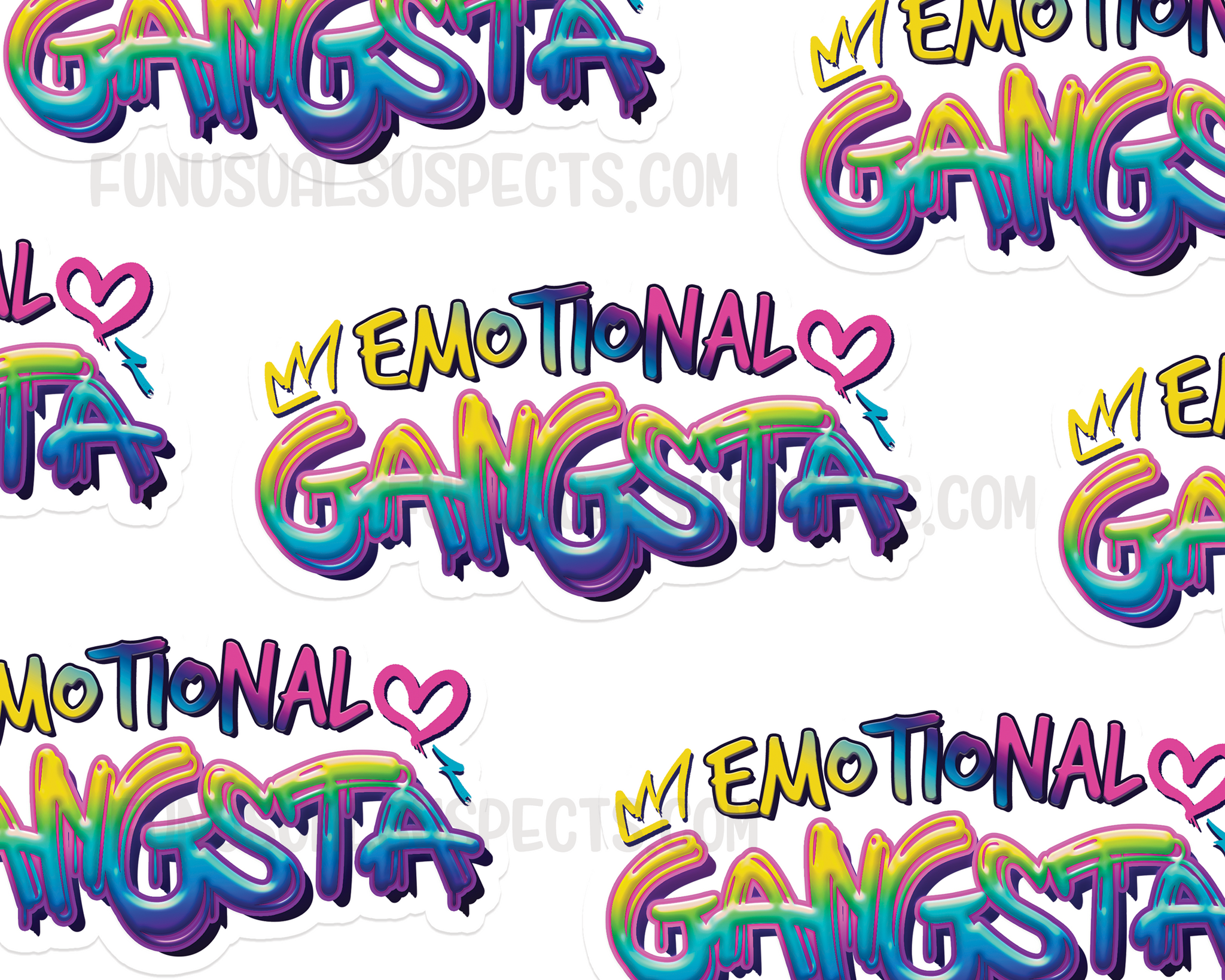 Emotional Gangsta Sticker