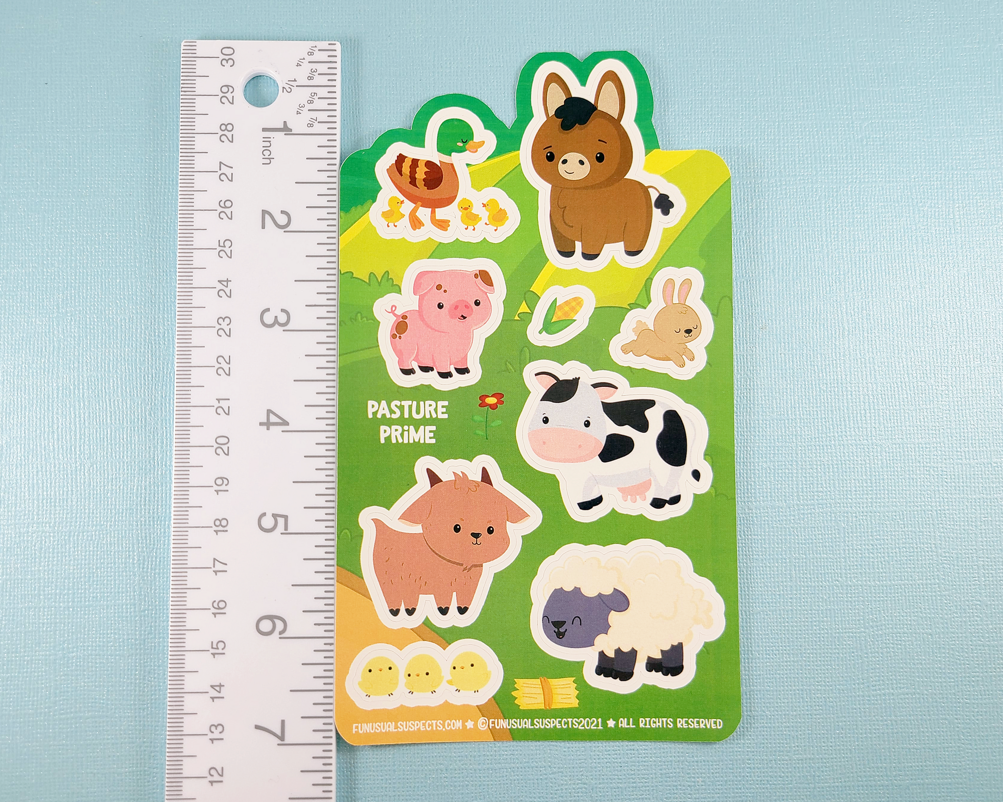 Farm Animals Sticker Sheet