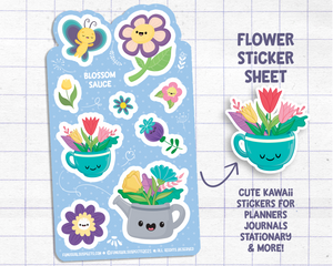 Flowers Sticker Sheet