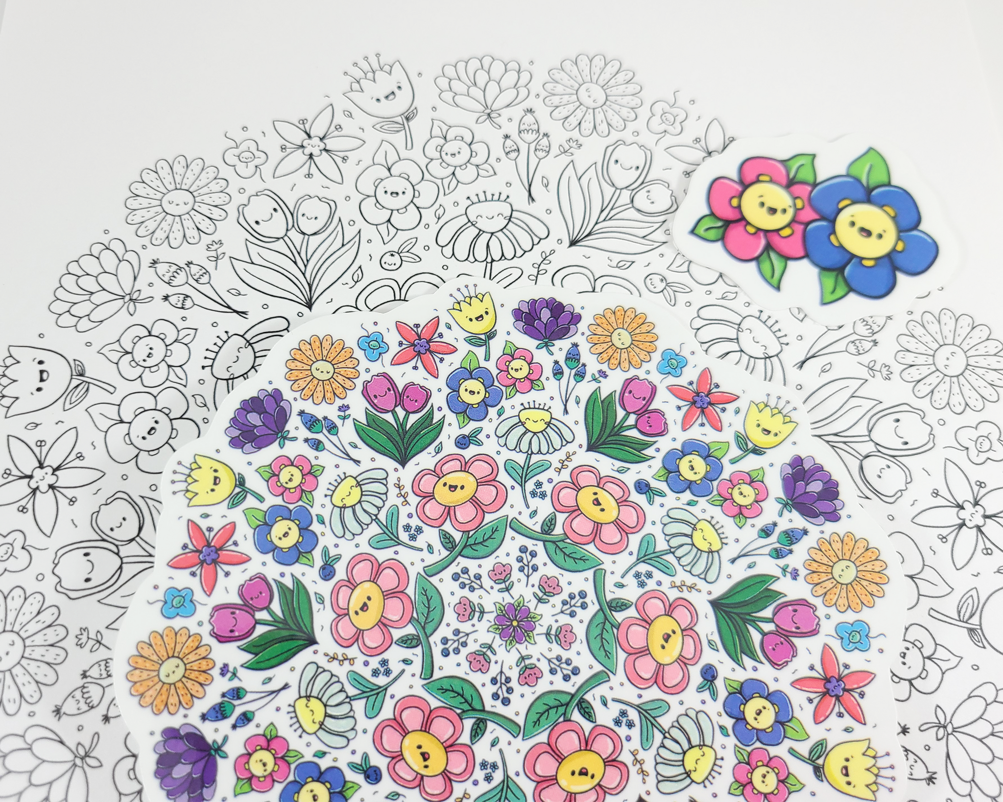 Flower Mandala Sticker Set