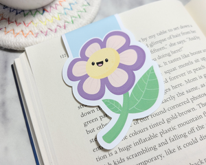 Flower Purple Magnetic Bookmark