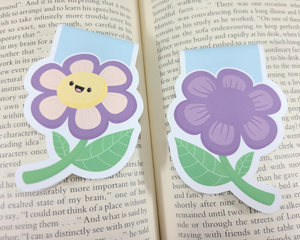 Flower Purple Magnetic Bookmark