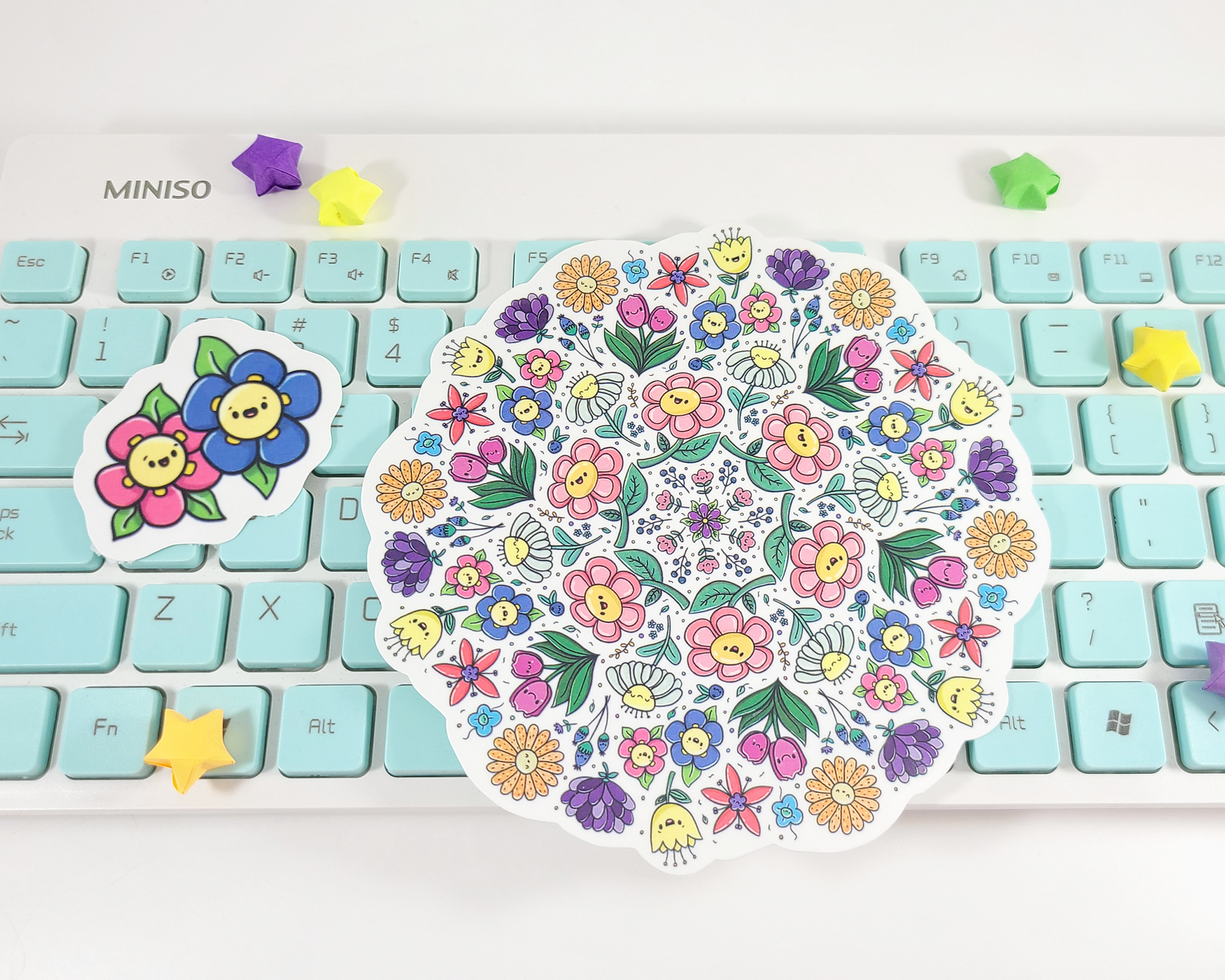 Flower Mandala Sticker Set