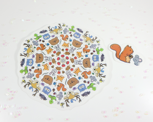 Forest Animals Mandala Sticker Set