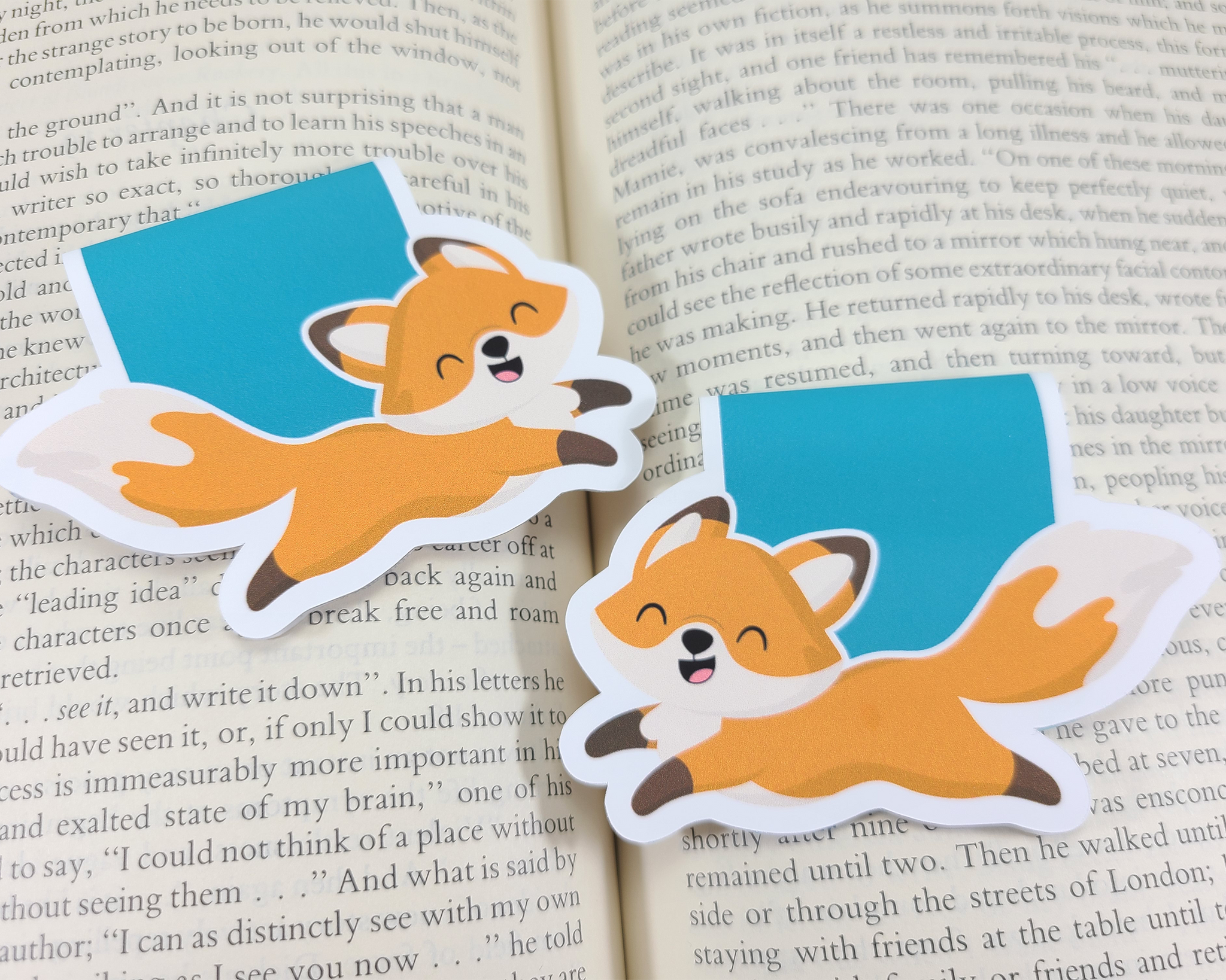 Fox Running Magnetic Bookmark