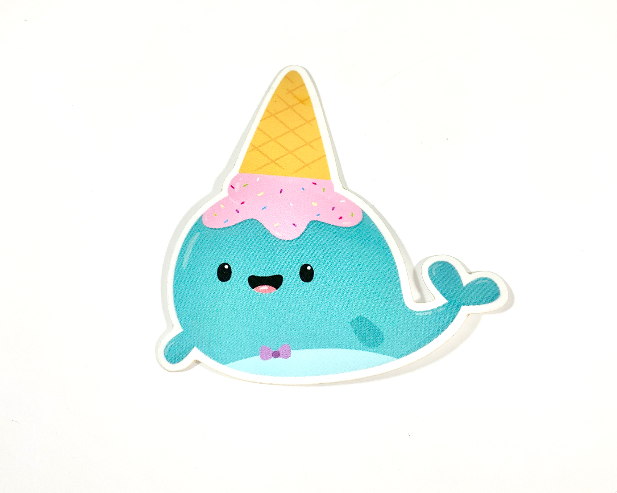 Whale Ice Cream Sticker