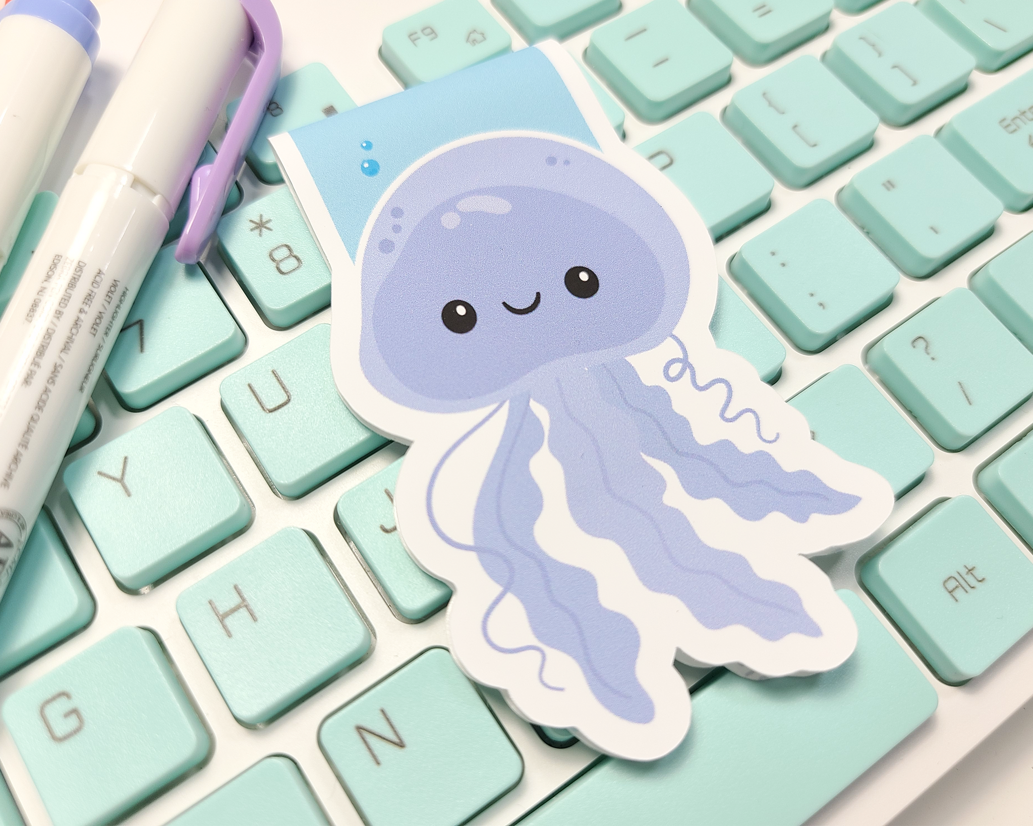 Jellyfish Magnetic Bookmark