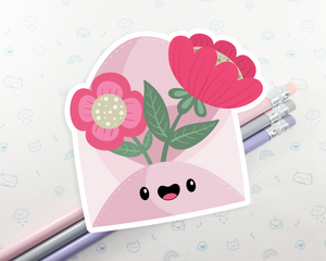 Floral Letter Sticker