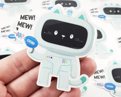 Cat Robot Sticker