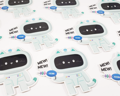 Cat Robot Sticker