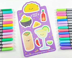 Mexican Food Sticker Sheet
