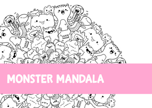 Monsters Coloring Page