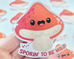 Mushroom Sporin' Sticker
