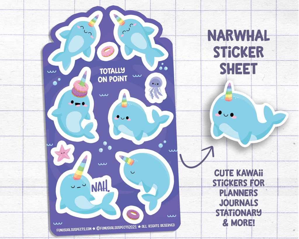 Narwhal Sticker Sheet