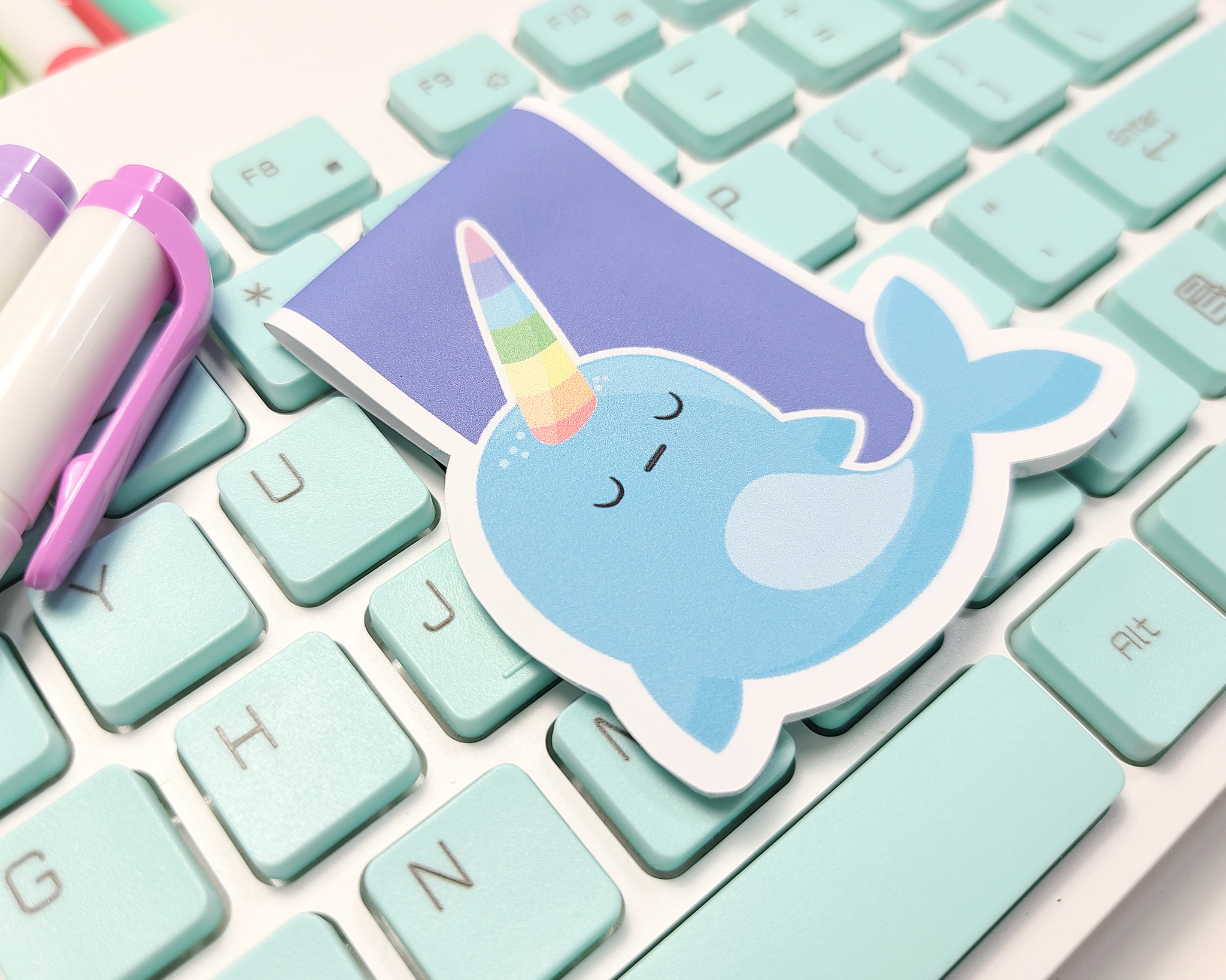 Narwhal Magnetic Bookmark