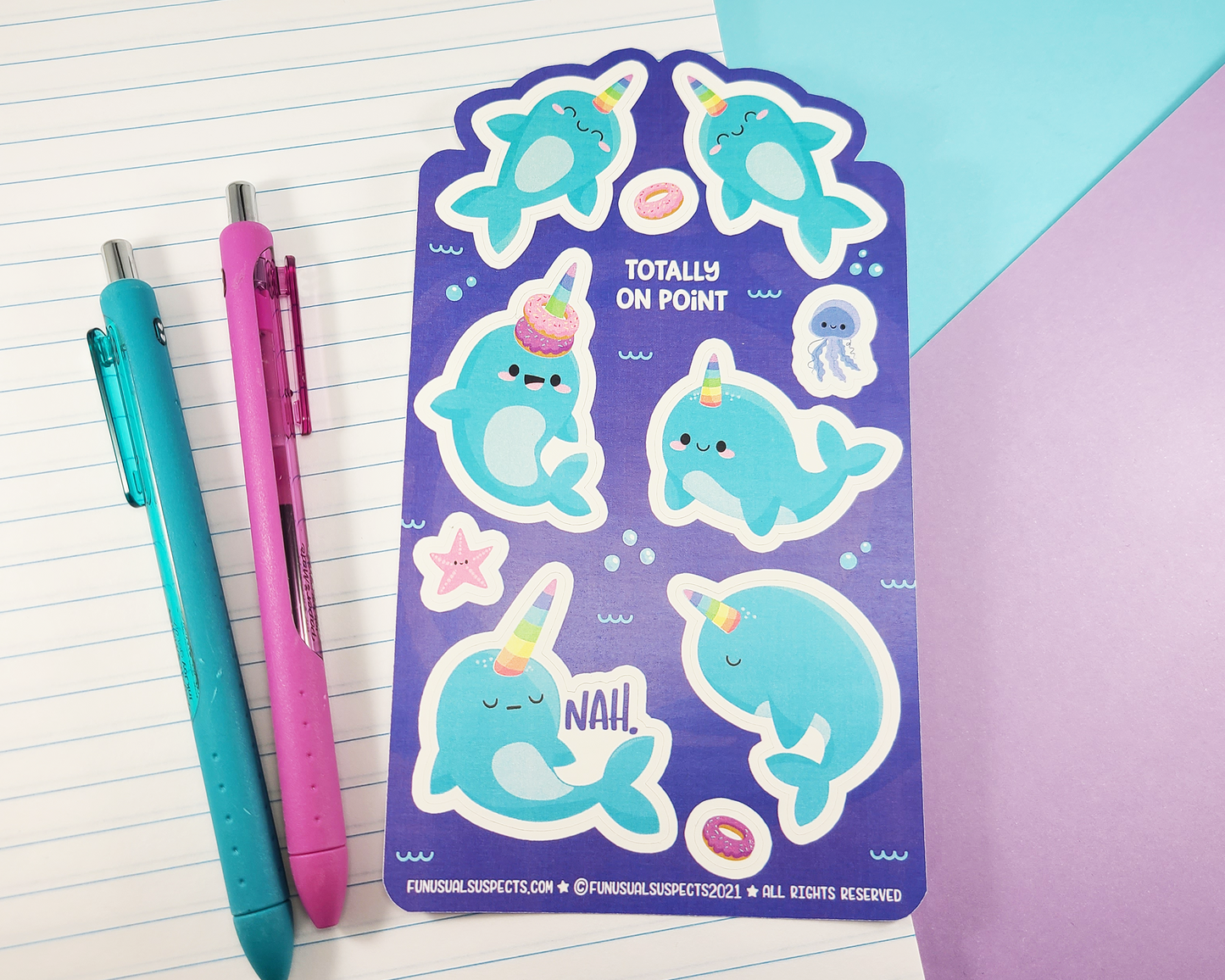 Narwhal Sticker Sheet