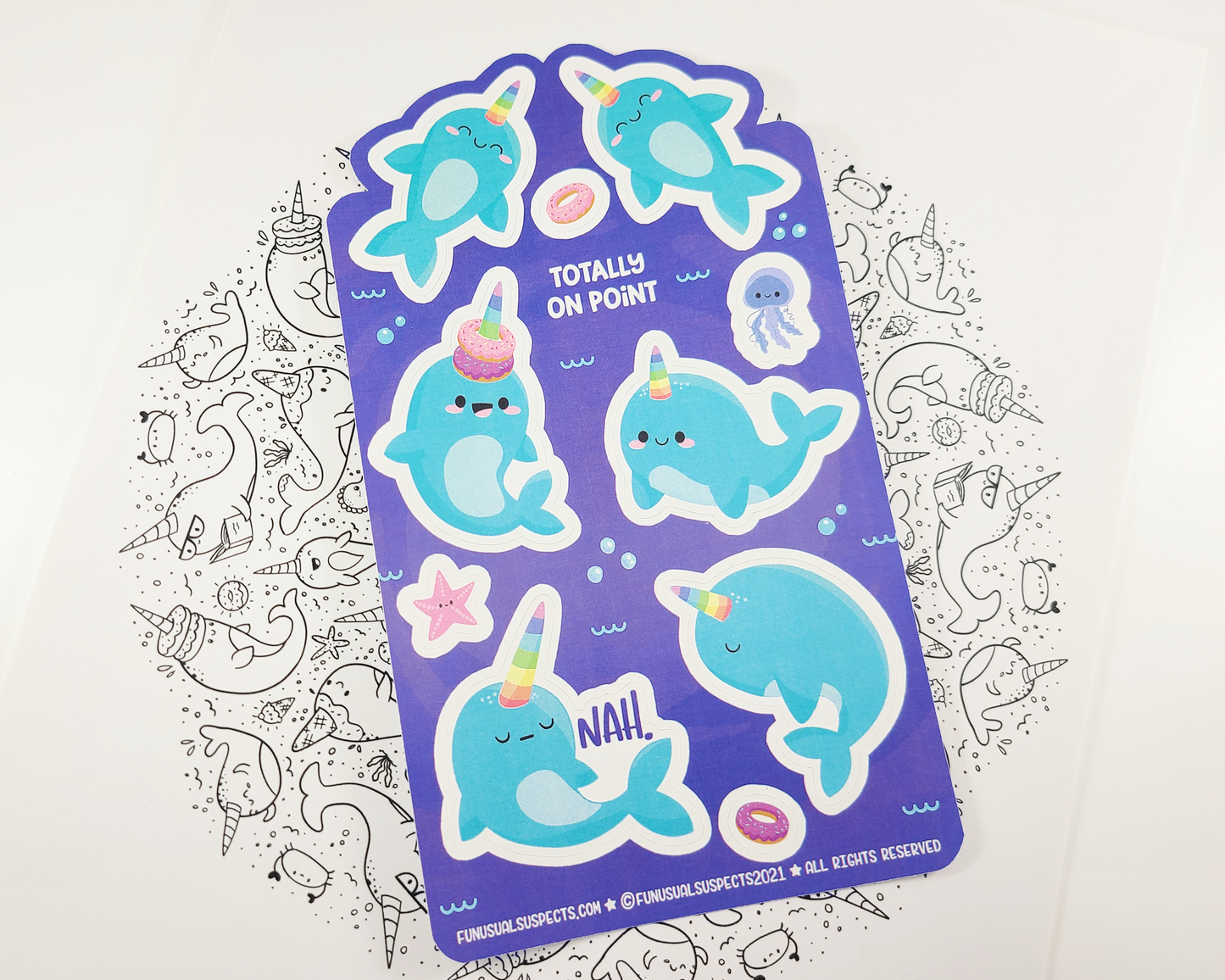 Narwhal Sticker Sheet