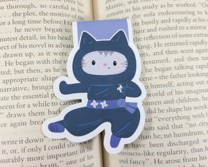 Ninja Cat Magnetic Bookmark