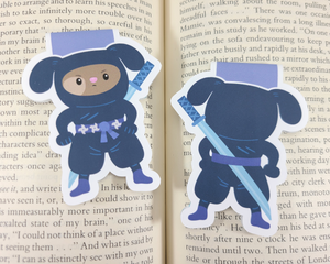 Ninja Dog Magnetic Bookmark