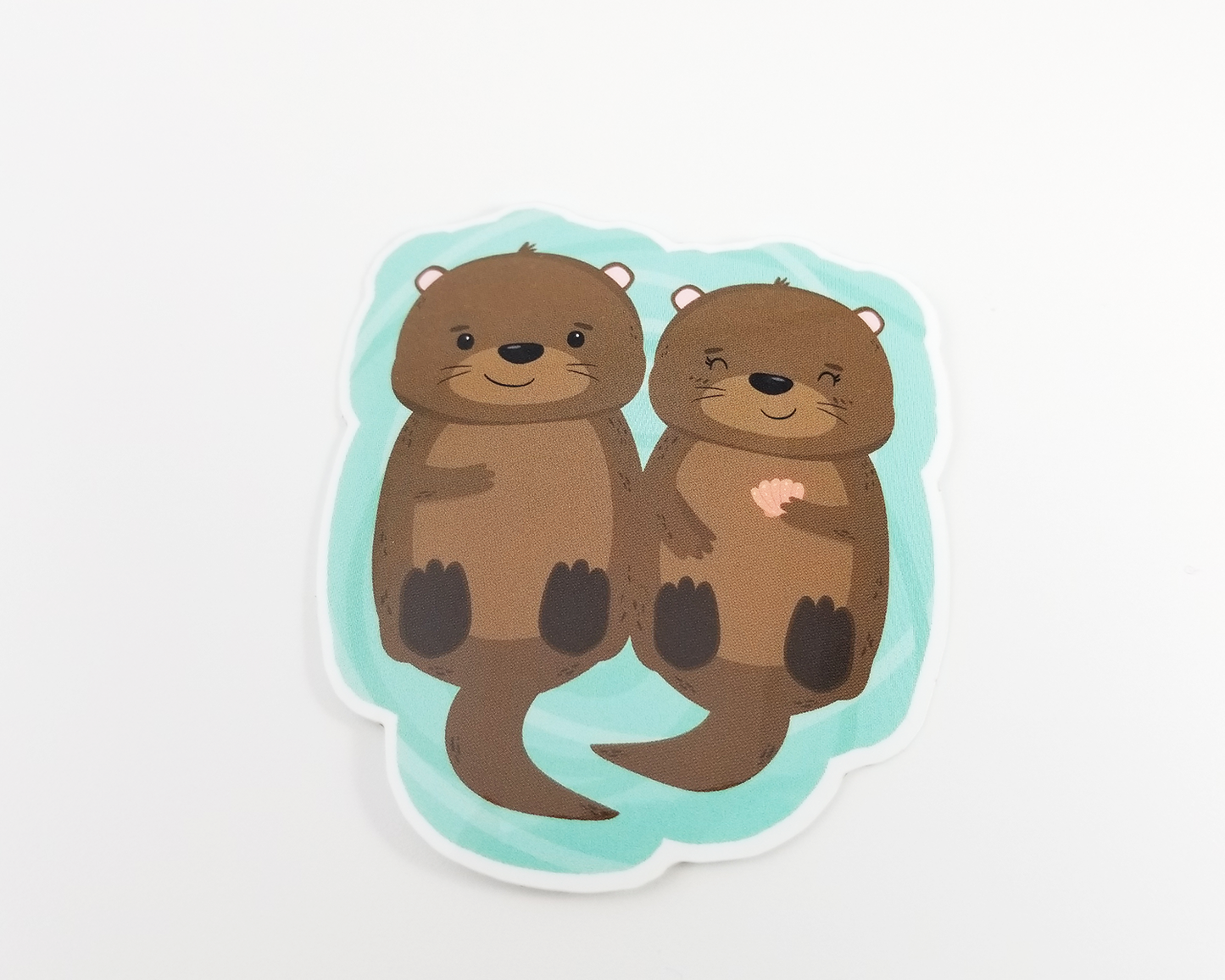 Otter Couple Sticker