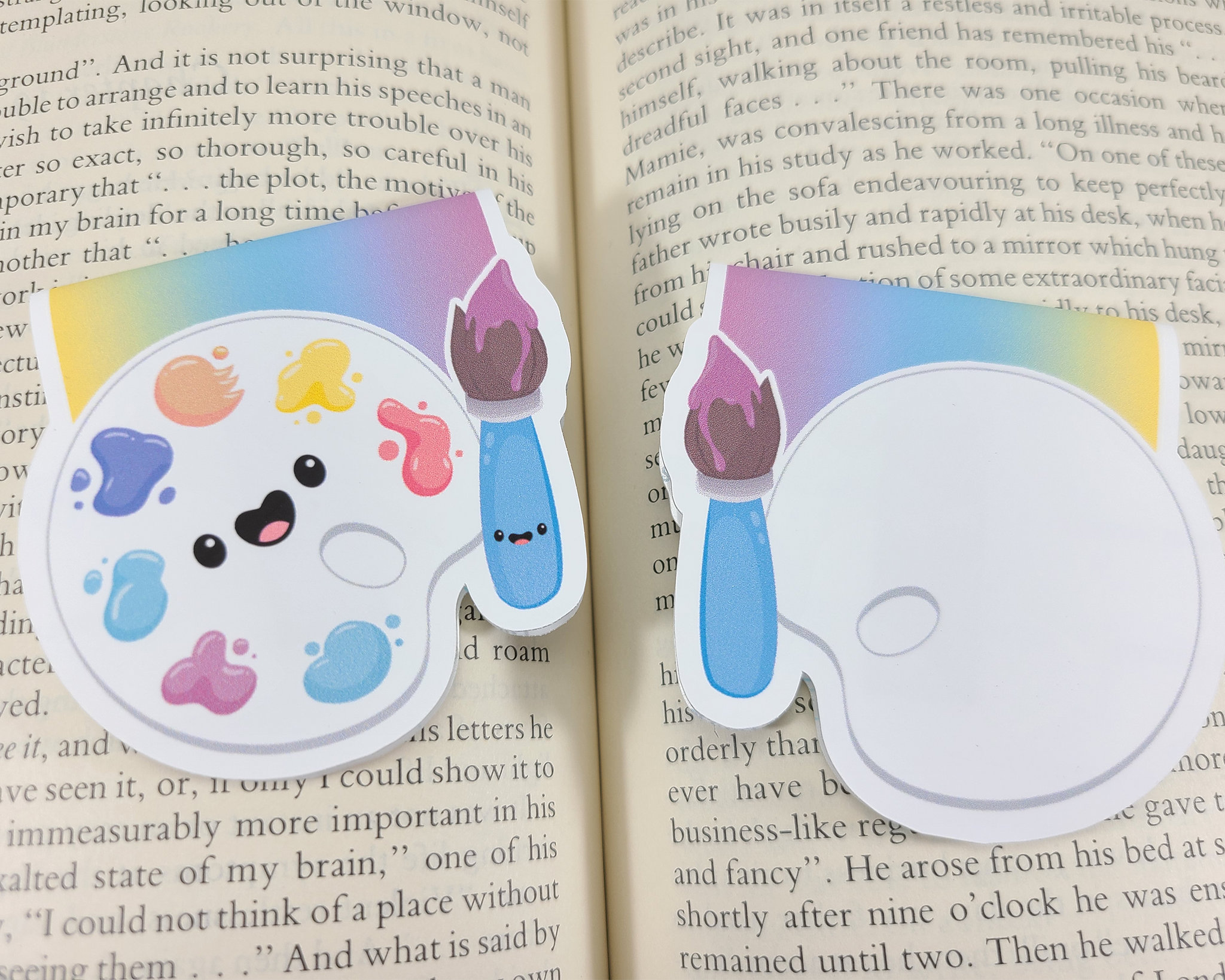 Paint Palette Magnetic Bookmark