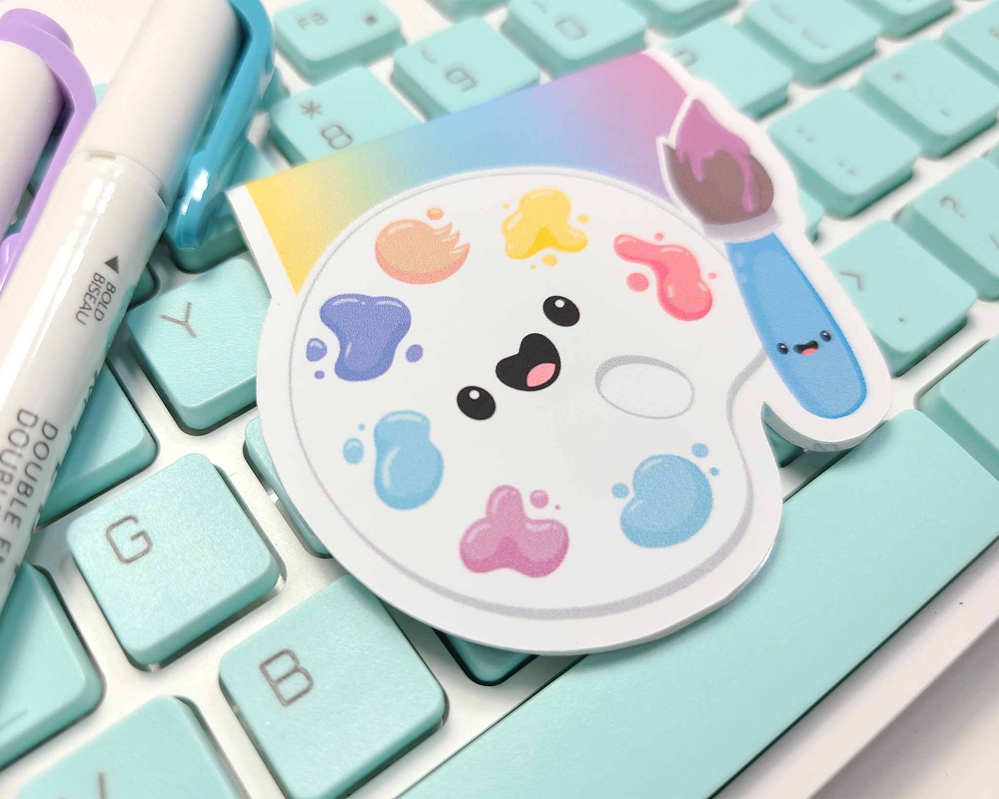 Paint Palette Magnetic Bookmark