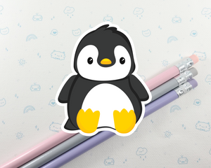 Penguin Sitting Sticker
