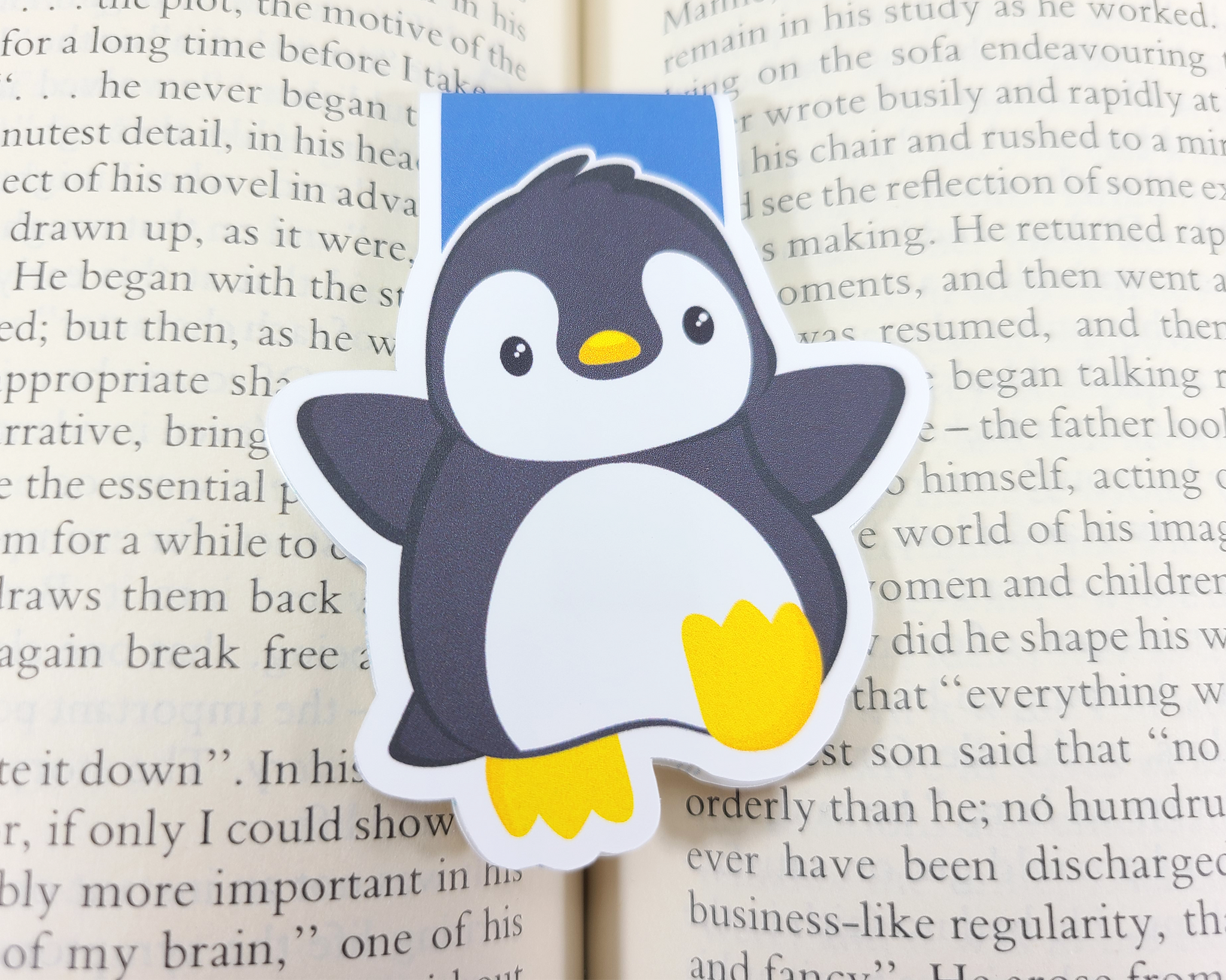 Penguin Waddle Magnetic Bookmark