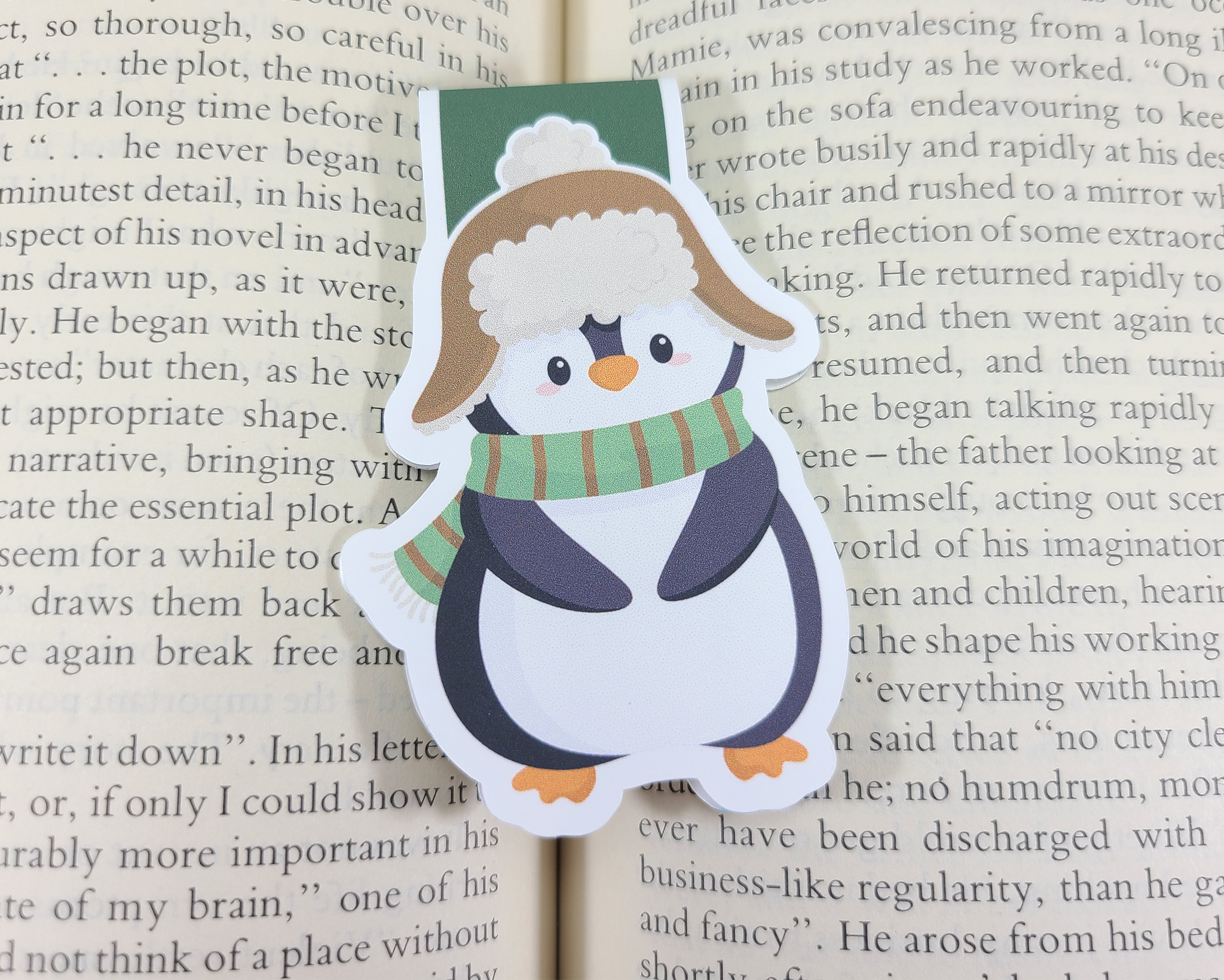Penguin Winter Magnetic Bookmark