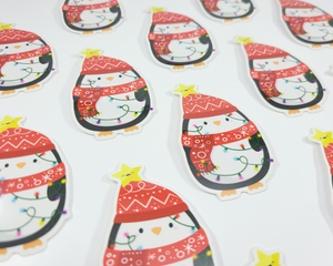 Penguin Christmas Sticker