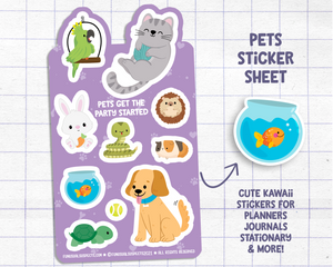 Pets Sticker Sheet