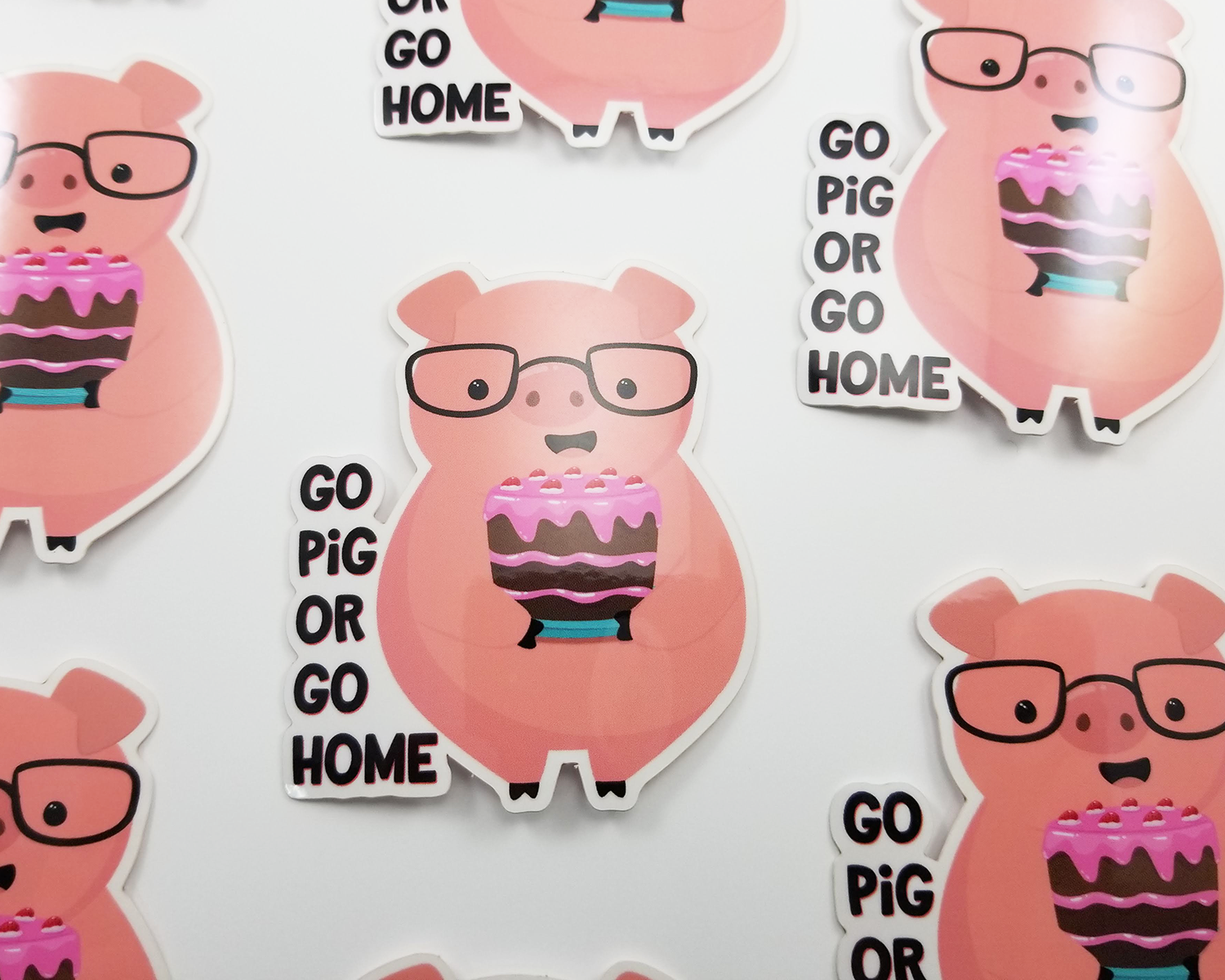 Go Pig Sticker