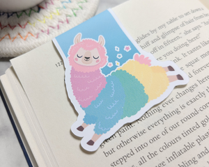 Pastel Llama Magnetic Bookmark